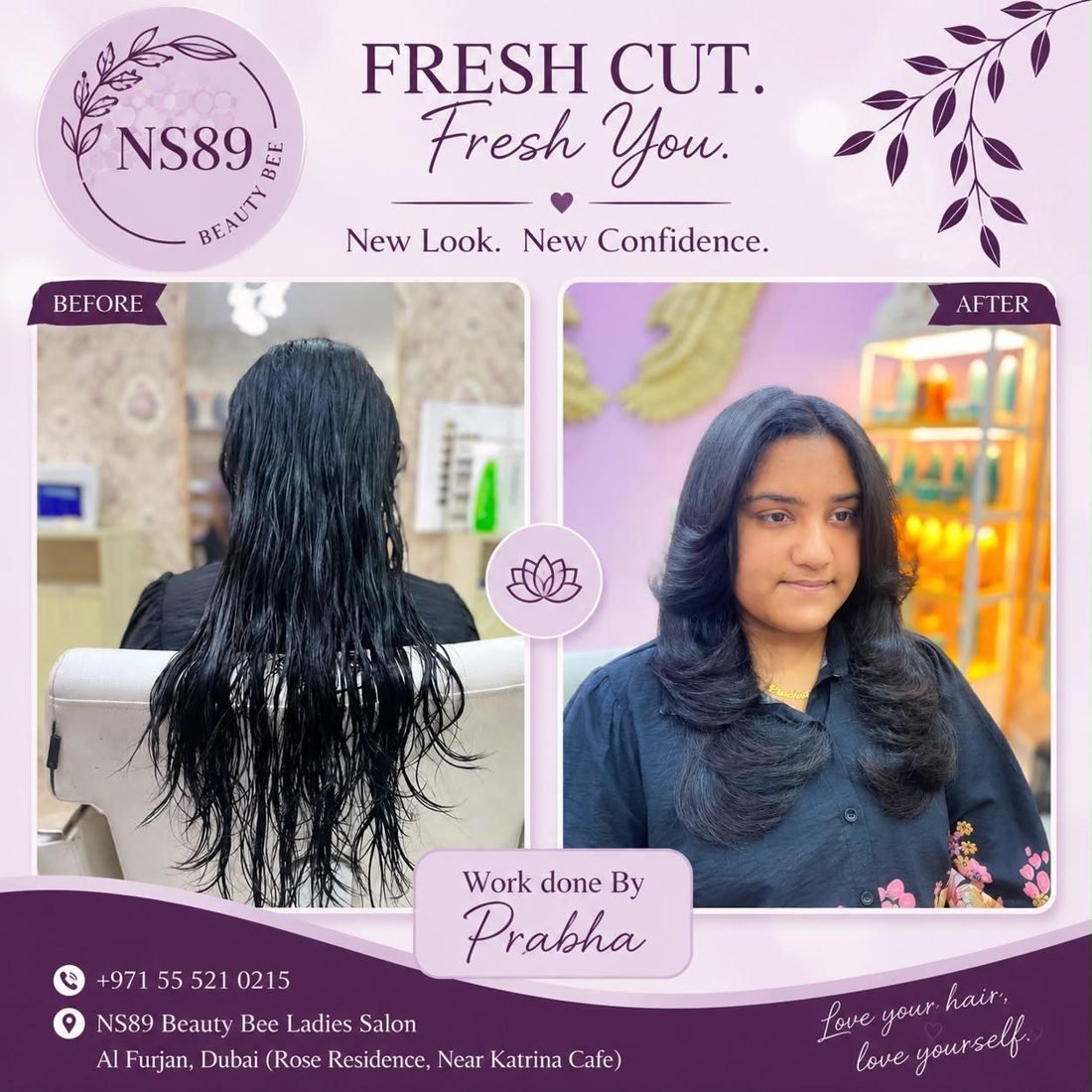Fresh cut by Prabha — before & after